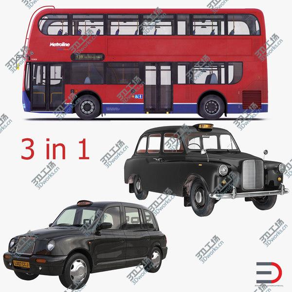 images/goods_img/20210312/London Bus and Taxi Vehicle Set/1.jpg
